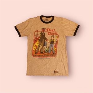 Spencer’s Steven Rhodes “Deal with the Devil” Grey Graphic T-Shirt